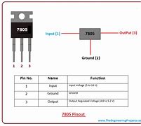 Image result for IC 7805 Circuit Diagram