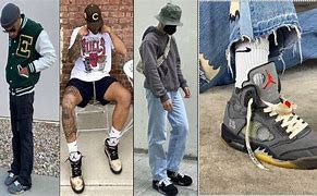 Image result for Jordan $5 Off White Sail Outfit