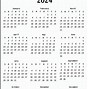 Image result for Small 12 Month 2024 Calendar