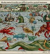 Image result for Medieval Maps Sea Monsters