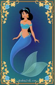 Image result for Disney Princess Jasmine as Mermaid