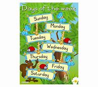 Image result for Days of the Week Wall Chart