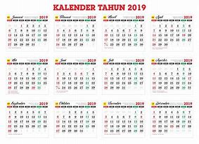 Image result for Kalender Tahun 2019 Lengkap