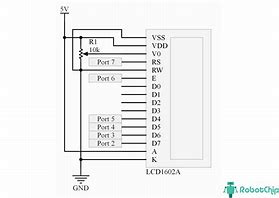 Image result for 1602A LCD Schematics