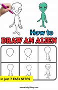 Image result for How to Draw Cartoon Alien