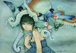 Image result for Octopus Girl Painting