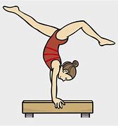Image result for Gymnastics Poses Cartoon
