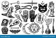 Image result for Black and White Grainy Occult Illustration Style