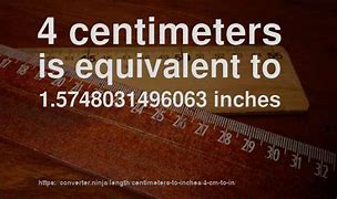 Image result for Convert 4.5 Cm to Inches