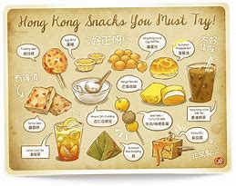 Image result for Hong Kong Local Food Painting