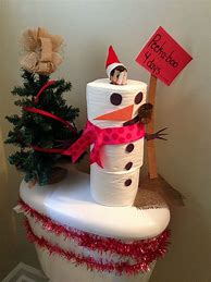 Image result for Elf On the Shelf Toilet Paper Ideas