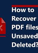 Image result for Recover Unsaved PDF File