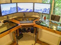 Image result for Home Made Computer Desk
