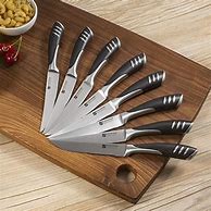 Image result for Stainless Steel Knife Set with 8 Steak Knives