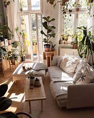 Image result for Living Room Decor Apartment Plants