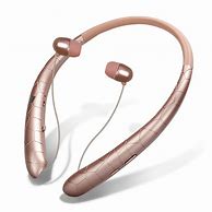 Image result for LG Bluetooth Headphones Neckband Rose Gold