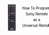 Image result for Sony Remote Control How to Program