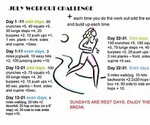 Image result for July Workout Challenge