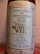 Image result for Weingut Robert Weil Kiedricher Grafenberg Riesling Kabinett trocken