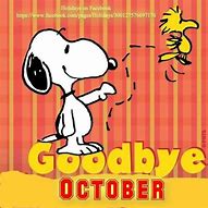 Image result for Goodbye October Hello November Snoopy