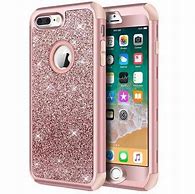 Image result for Rose Gold Glitter with Mirror iPhone 8 Plus Case