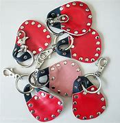 Image result for Red Leather Keychain
