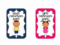 Image result for Bathroom Hall Passes