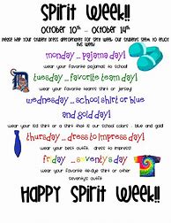 Image result for Spirit Week Ideas for Kids
