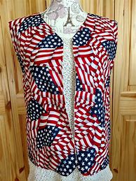 Image result for American Flag Jean Vest