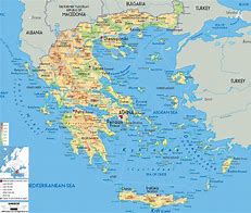 Image result for Greece Seas Map