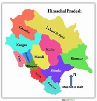 Image result for Himachal Pradesh Tourism Map