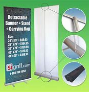 Image result for Retractable Banner Sizes
