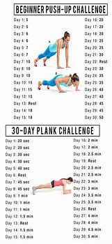 Image result for 30-Day Challenge Plank Push-Up