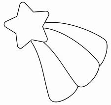 Image result for Shooting Star Drawing Template