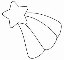 Image result for White Shooting Star Blank Cut