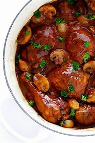 Image result for French Food Coq AU Vin