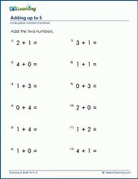 Image result for Preschool Math Worksheets Addition