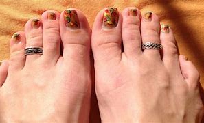 Image result for Fall Toe Nail Designs