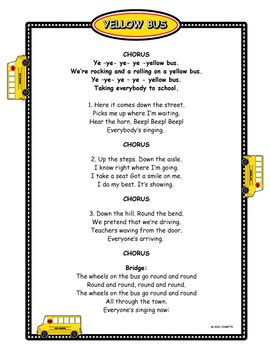 Image result for Yellow Bus Song