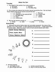 Image result for Solar System Worksheets for 3rd Grade