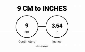 Image result for 9 Inches to Cm Objet