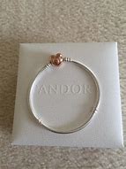 Image result for Images Rose Gold Pandora Bracelet with Heart Clasp