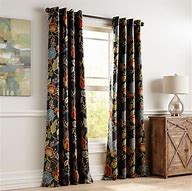 Image result for Blue Floral Print Curtains and Drapes