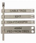 Image result for Stainless Steel Electrical Tags