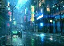 Image result for Cyberpunk Genre Themes