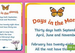 Image result for 30 Days Nursery Rhyme