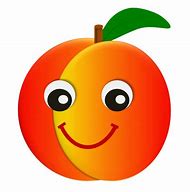 Image result for Smiling Peach Clip Art