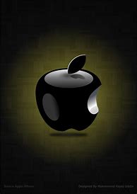 Image result for Black Wallpaper for Laptop Apple Logo