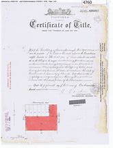 Image result for Certificate of Title Example
