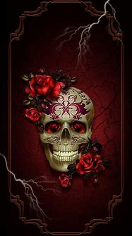 Image result for Gothic Rose Wallpaper Skull